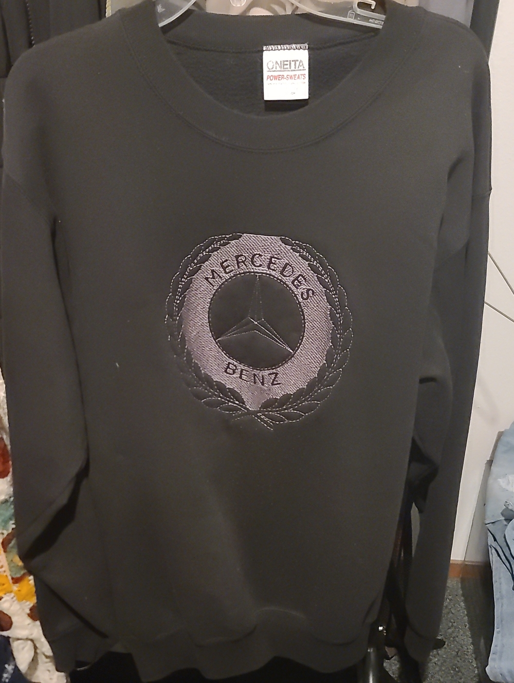 Black Men's Crewneck Sweatshirt